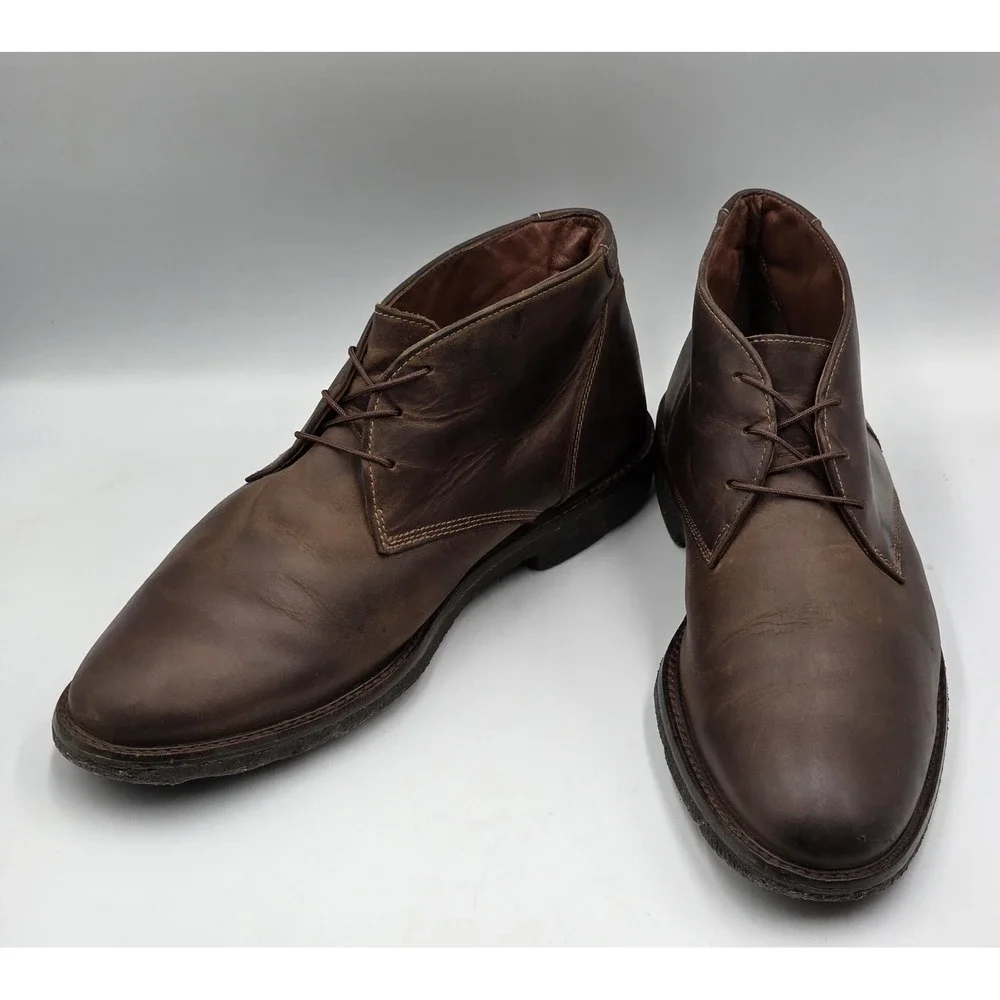 Johnston & Murphy Copeland Chukka Boots Brown Leather Mens 9.5M India